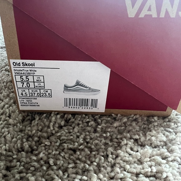 Vans - Old Skool Shoe - Size 7 Womens - Grey - Picture 10 of 10